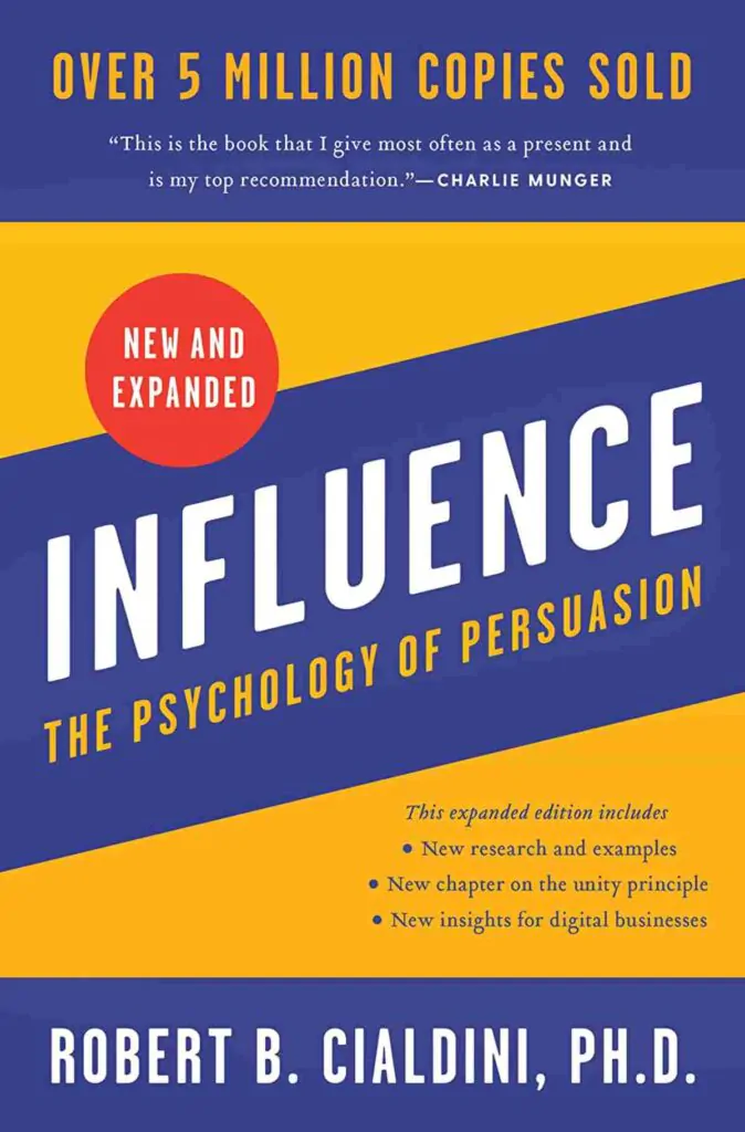 Portada del libro Influence: The Psychology Of Persuasion del Dr. Robert B Cialdini
