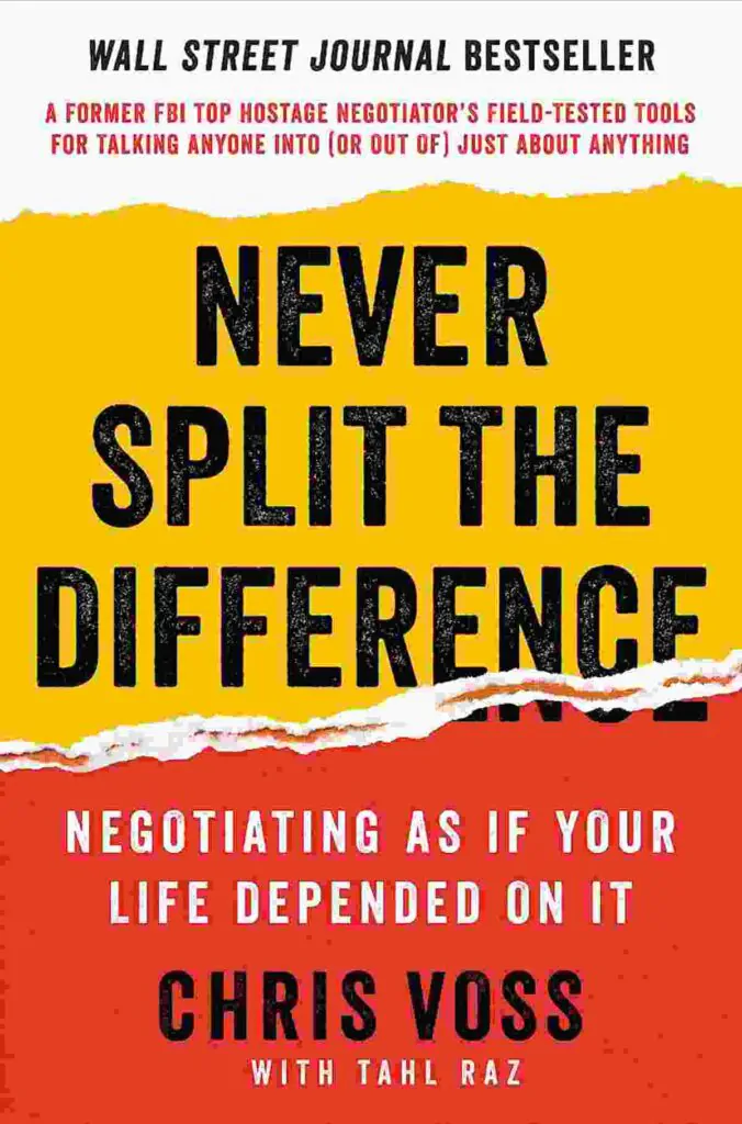 Sampul buku Never Split The Difference oleh Chris Voss