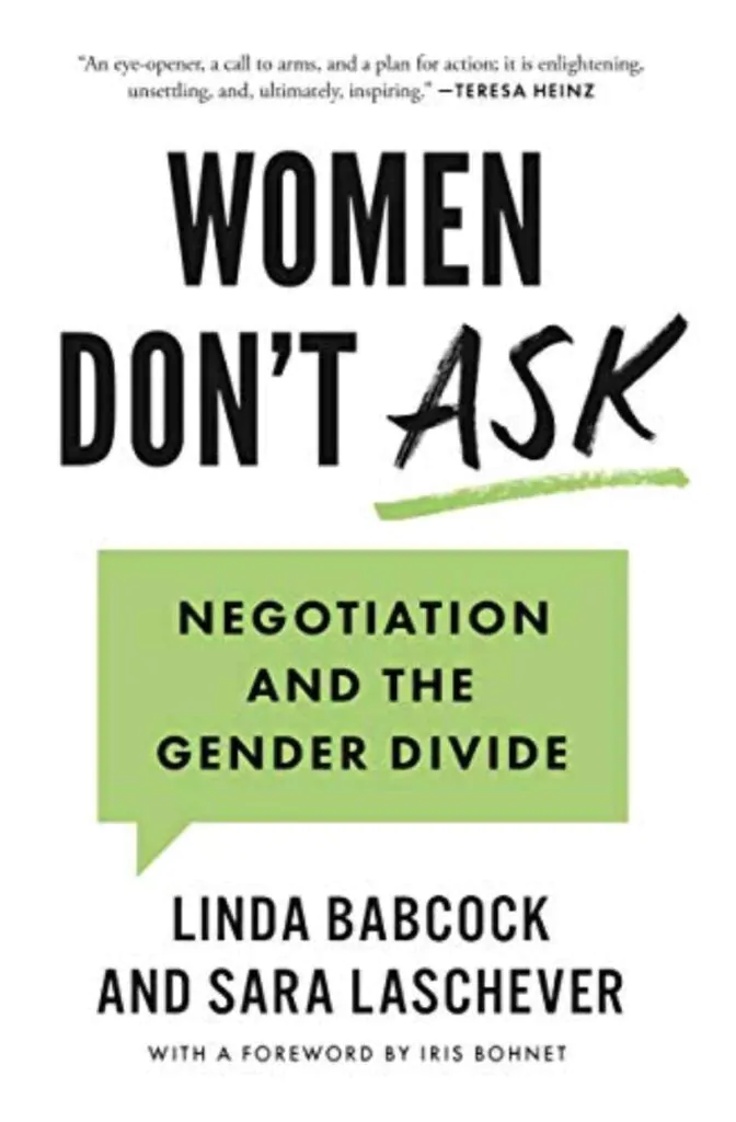 Sampul buku oleh Women Don't Ask oleh Linda Babcock dan Sara Laschever