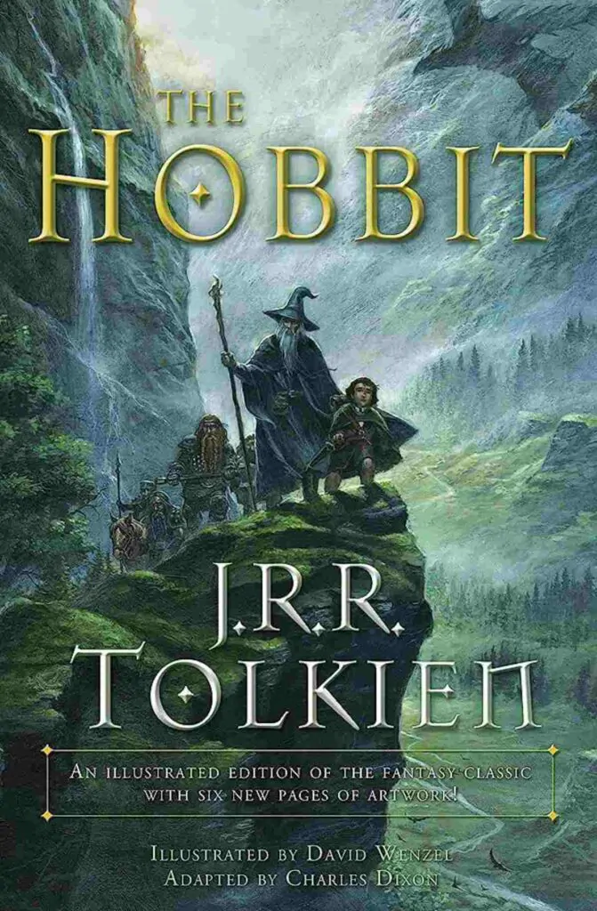 Okładka książki Hobbit autorstwa J.R.R. Tolkiena