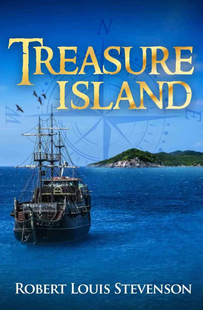 Sampul buku Treasure Island oleh Robert Louis Stevenson