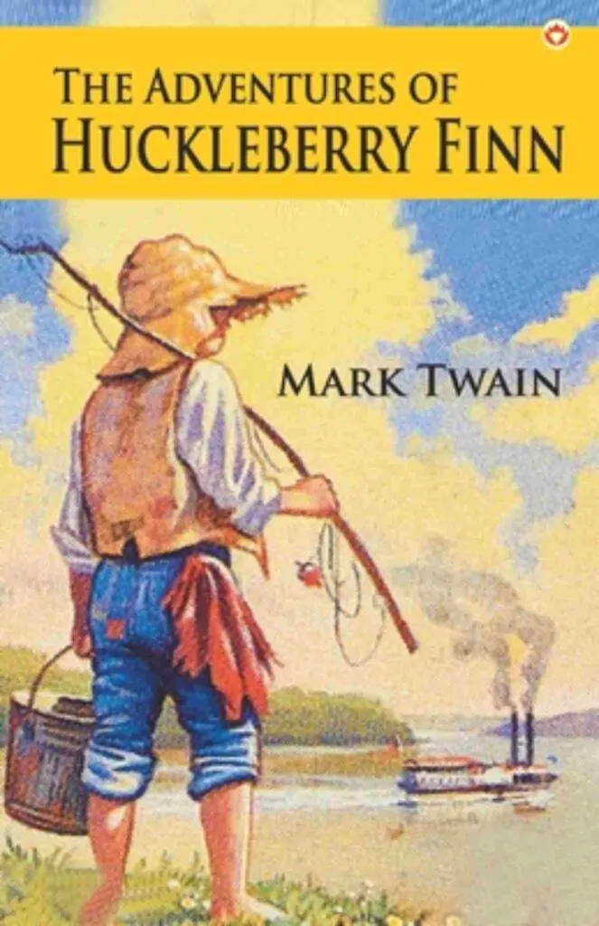 ปกหนังสือ The Adventures of Huckleberry Finn โดย Mark Twain