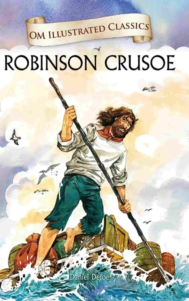 Sampul buku Robinson Crusoe oleh Daniel Defoe