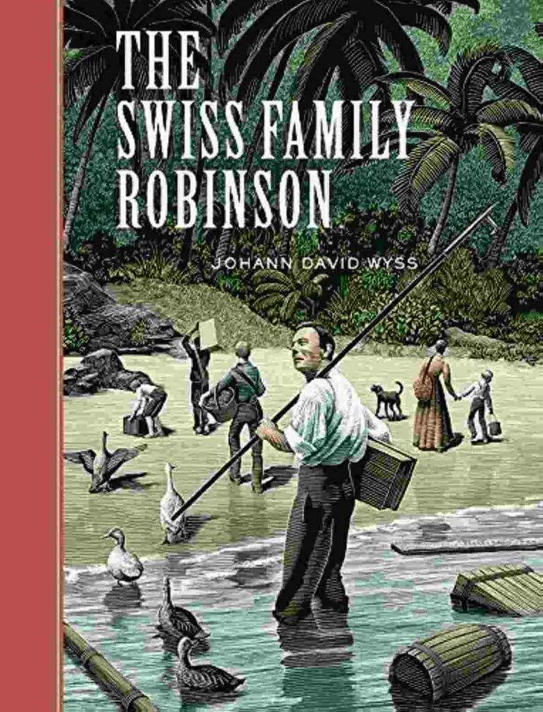 Capa do livro The Swiss Family Robinson, de Johann David Wyss